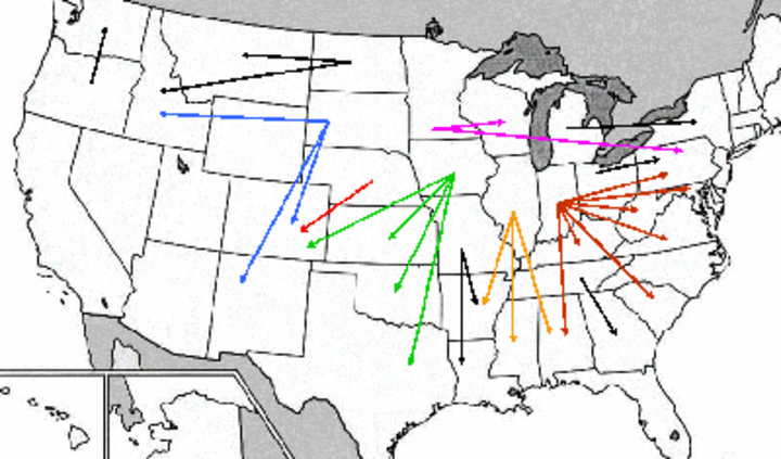 Transport routes to markets for surplus distillers grains
