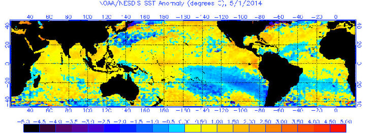 El Nino satellite image