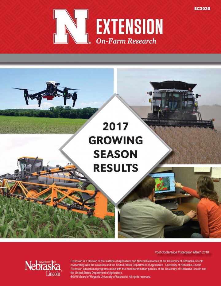 Cover of 2017 on-farm research results