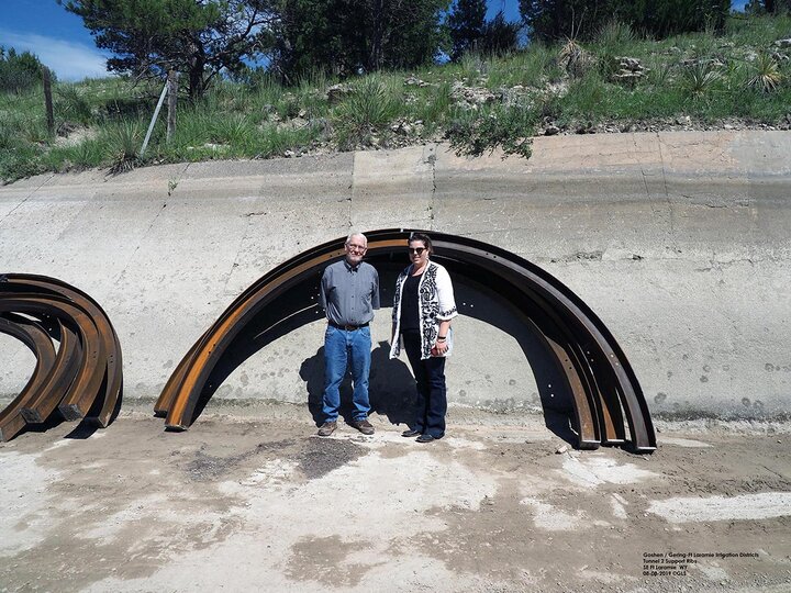 Metal ribs used to reinforce tunnel walls