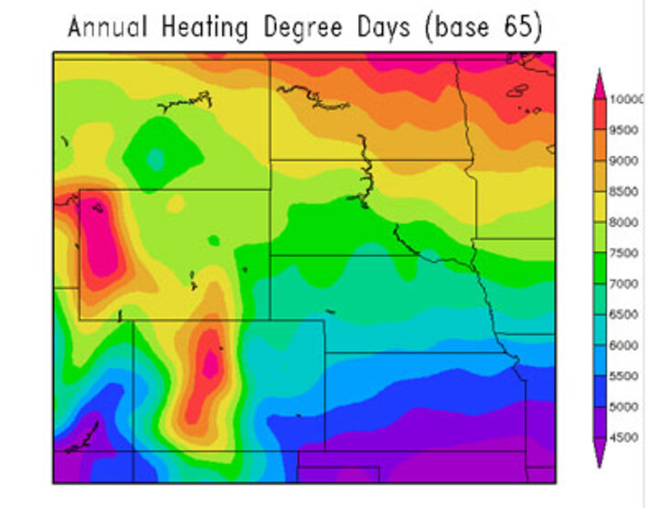 HPRCC Map of HDD