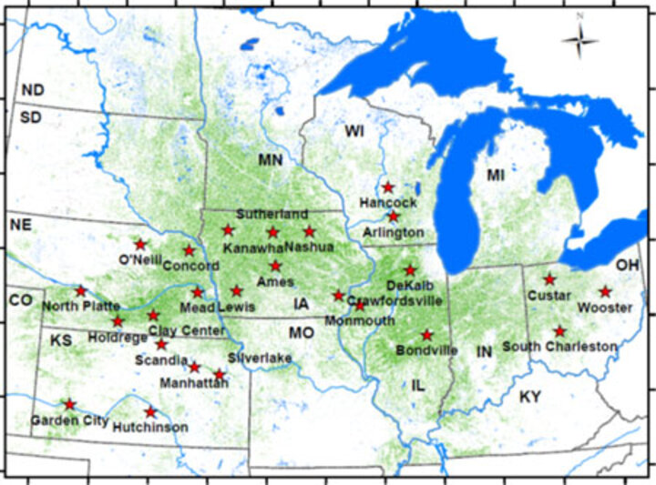 Locations of Hybrid Maize Model Models