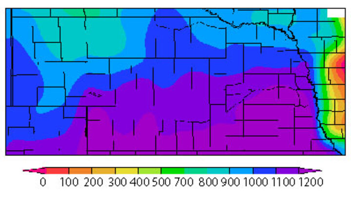 Common stalk borer predictor map