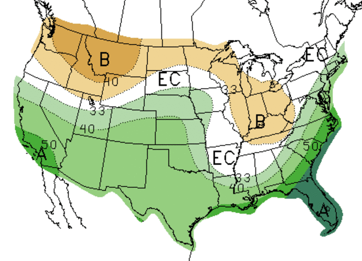 US 30-day precip Feb. 2016