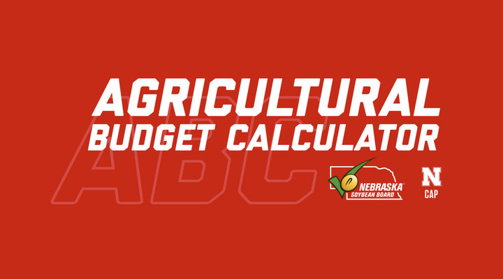 ag budget calculator homescreen