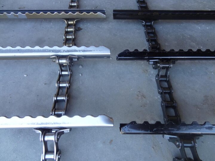 Combine feeder chain