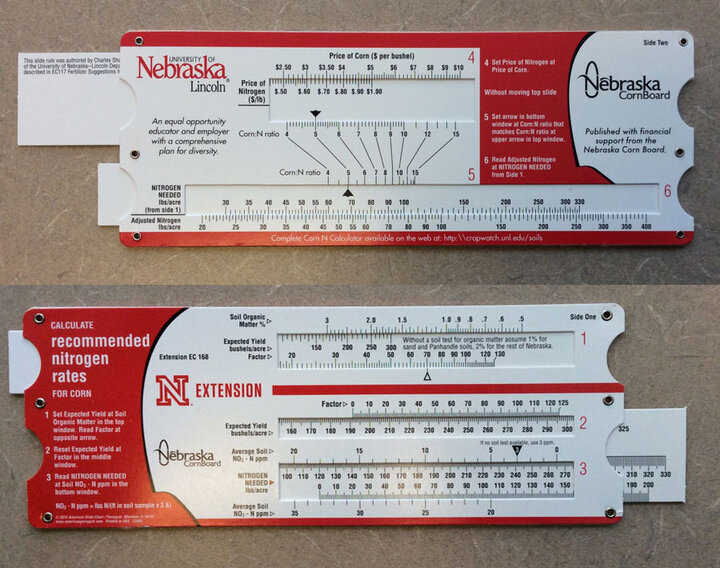 UNL Nitrogen slide rule