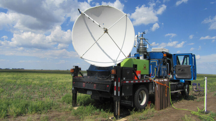 A Doppler on Wheel working in the field