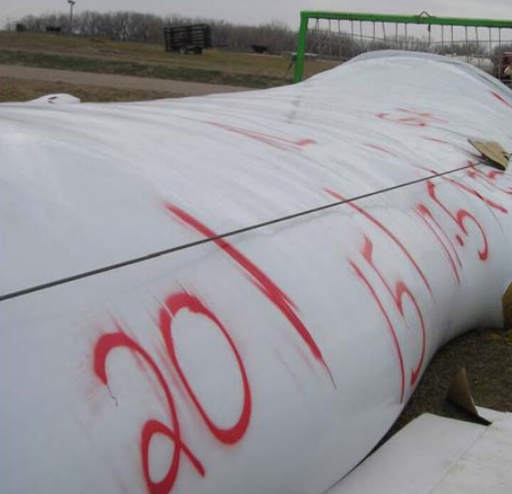 Bags used to store grain