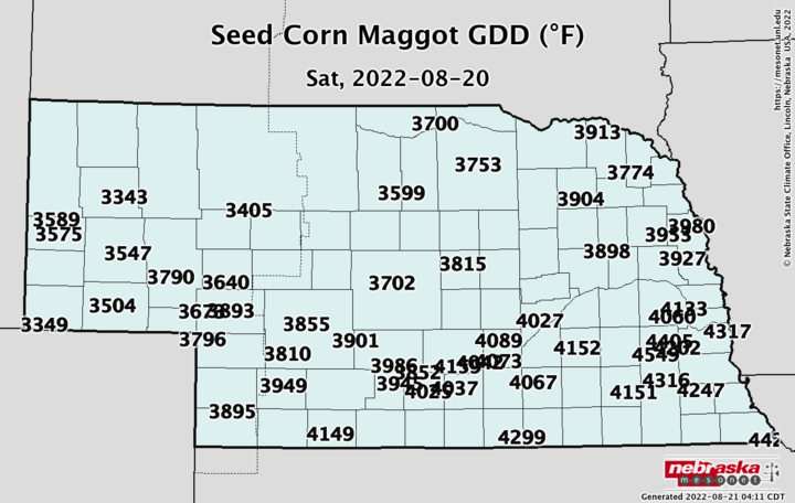 Seed Corn Maggot Map