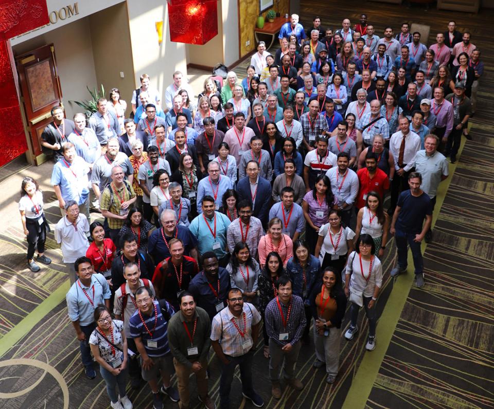 Conference attendees in group photo