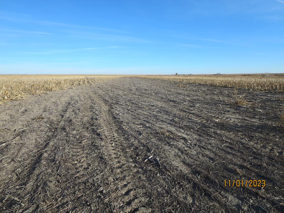 Southwest Nebraska producer's terraced field