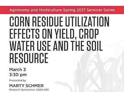 Agronomy Seminar: Corn Residue Utilization Effects