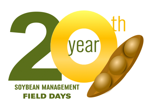 Logo for the 20th Soybean Management Field Day in 2018