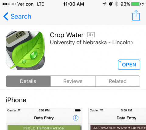 Crop Water App