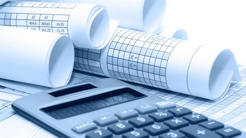 Calculator and rolls of financial data