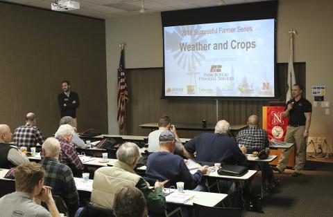 Tyler Williams speaks at one of the 2018 Successful Farmer sessions