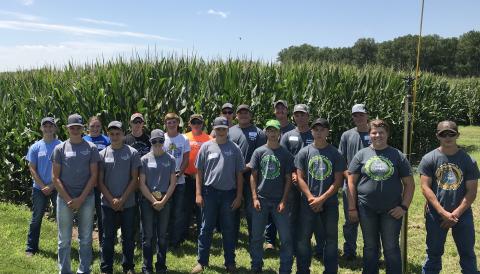 Participants in the 2018 Youth Crop Scouting event