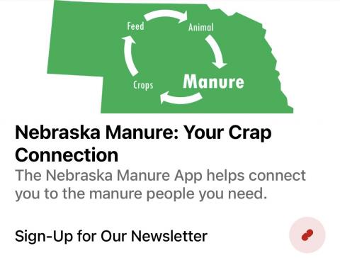 Manure app homepage image