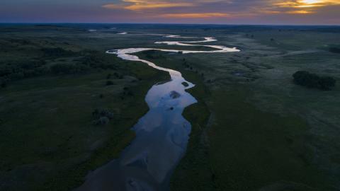 Platte River aerial view