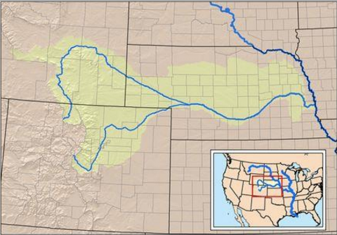 Nebraska river map