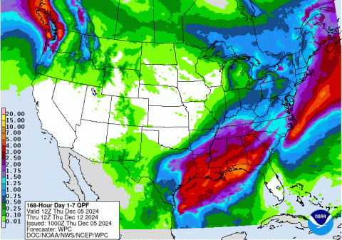 Precipitation map